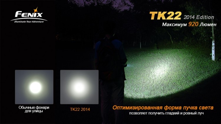 Фонарь Fenix TK22 (2014 Edition) Cree XM-L2 (U2) LED