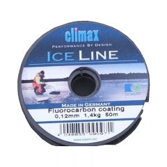 Леска зимняя Climax Ice-Line 50m 0.12mm 1.4kg серебристо-серая