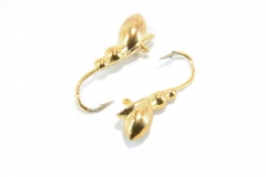 Мормышка вольфрамовая Муха 5мм (золото)