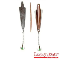 Блешня зимова Lucky John Wing 50 мм 10 г із трійником на ланцюжку