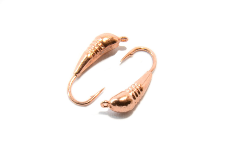 Мормышка вольфрамовая Банан с насечками 3мм (медь)