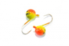 Мормышка вольфрамовая Шар 5мм (полосатый)