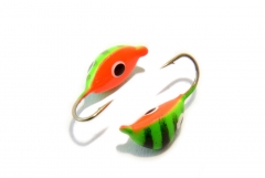 Мормышка вольфрамовая &quot;Мидия с петелькой 47&quot; 4мм (салатовый)