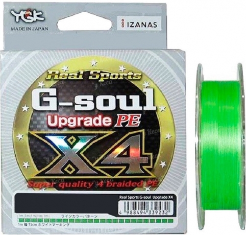 Шнур YGK G-Soul X4 Upgrade 100м салатовий