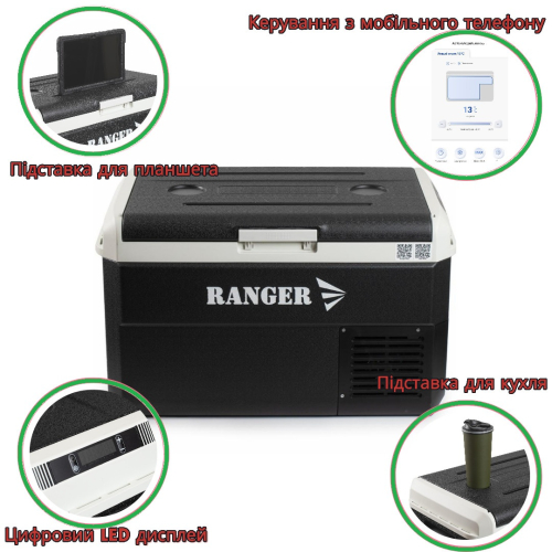 Автохолодильник компресорний Ranger Ice Cool 40L (Арт. RA 8875)