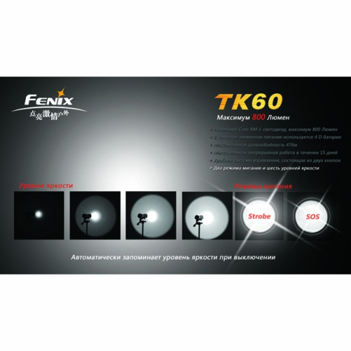 Фонарь Fenix TK60 Cree XM-L (R5)