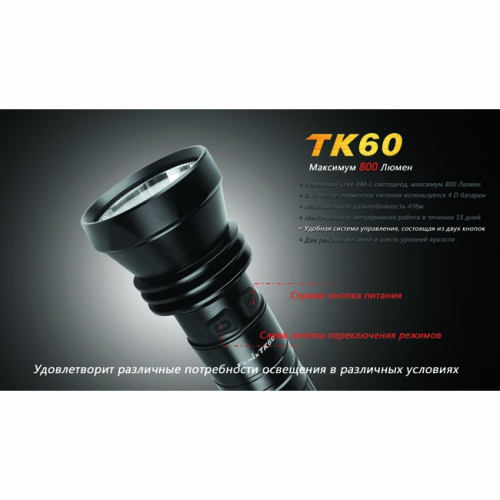 Фонарь Fenix TK60 Cree XM-L (R5)