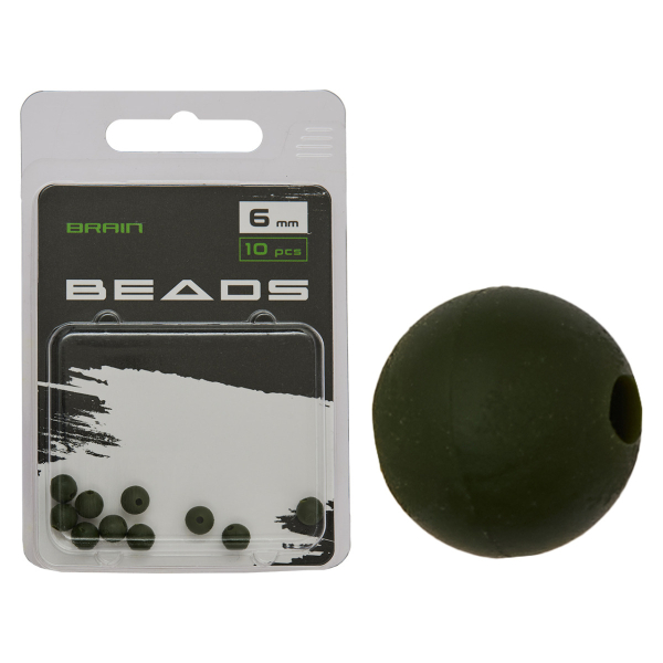 Бусинка Brain Beads 6mm (10 шт/уп) Green SGXA-9240-6