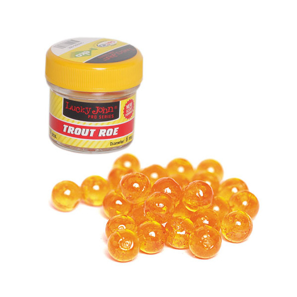 Икра силиконовая Lucky John Trout Roe (6мм, 60шт)
