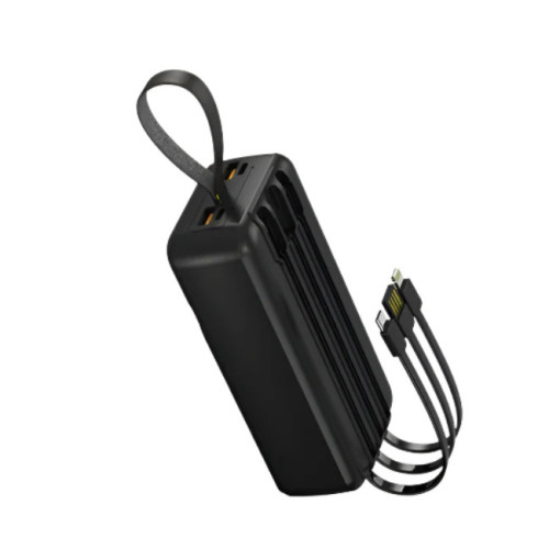 Power Bank Aspor A317 Fast Charge 30000mAh (USB-C/USB/Type-C/Lightning/22.5W)- чорний (900168)