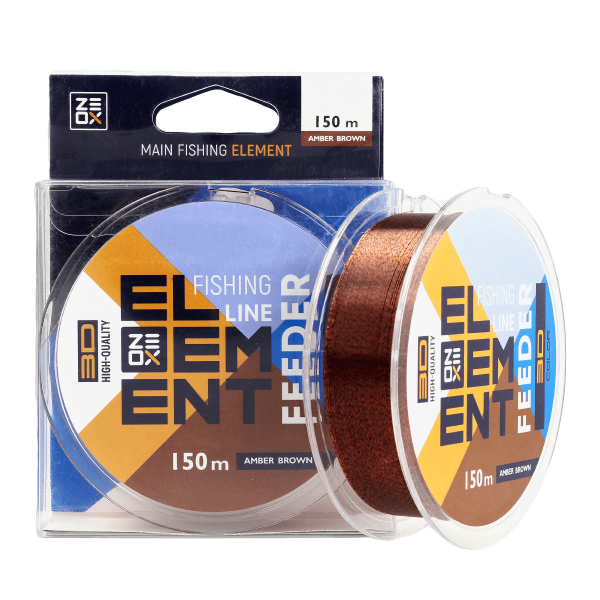 Волосінь ZEOX 3D Element Feeder 150м Amber Brown 0.285мм