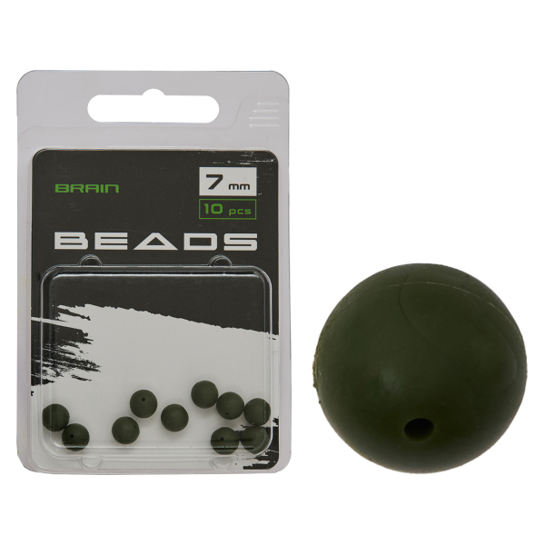 Бусинка Brain Beads 7mm (10 шт/уп) Green SGXA-9240-7