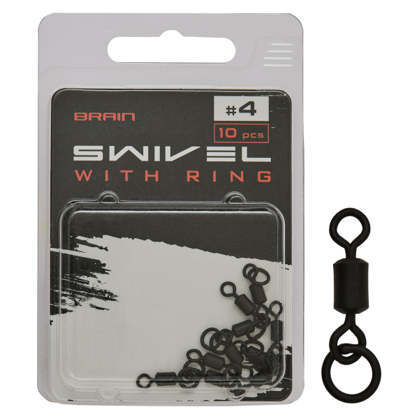 Вертлюжок Brain Swivel With Ring #4 (10 шт/уп) SGCA-8013-4