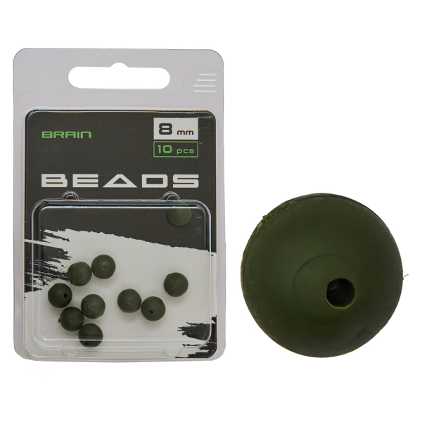 Бусинка Brain Beads 8mm (10 шт/уп) Green SGXA-9240-8
