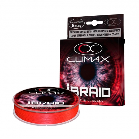 Шнур Climax iBraid 8 fluo-red 135m