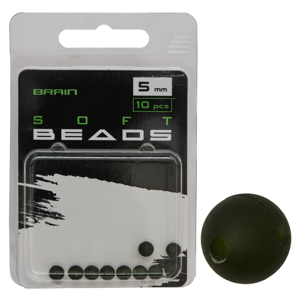 Бусинка Brain Soft Beads 5mm (10 шт/уп) Green SGXA-CA01-5