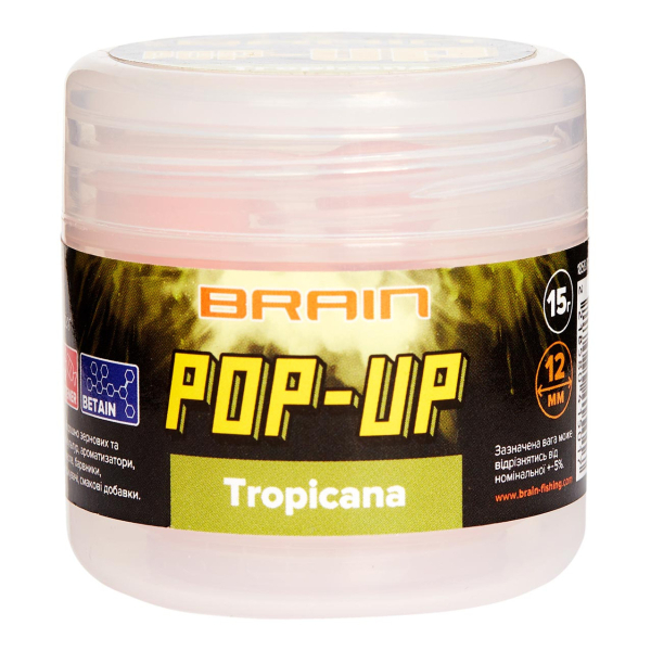 Бойлы Brain Pop-Up F1 Tropicana (манго) 10mm 20g