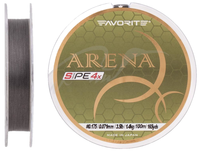 Шнур Favorite Arena PE 100m (silver gray)