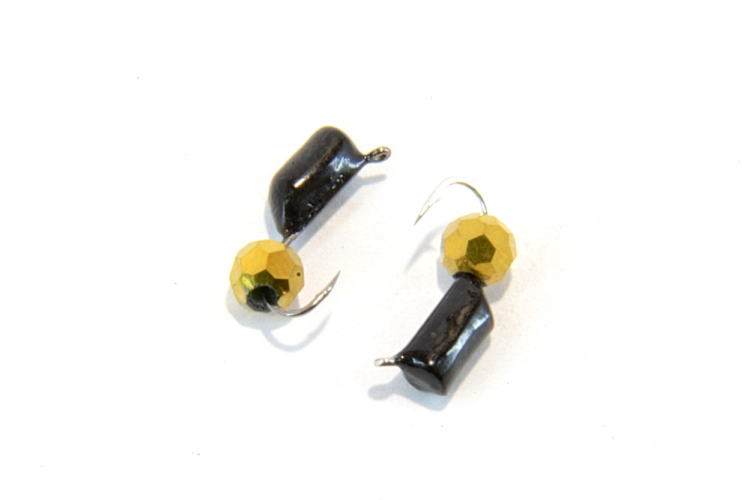 Мормышка "Гвоздешарик" 3мм многогранное золото