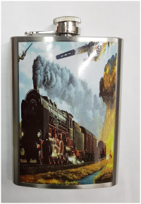 Фляга фото Паравоз 240ml нержавіюча