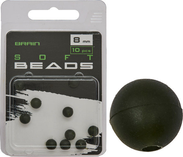 Бусинка Brain Soft Beads 8mm (10 шт/уп) Green SGXA-CA01-8