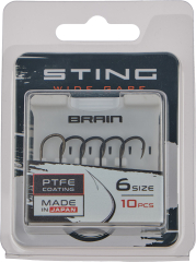 Крючок Brain Sting Classic Wide Gape #6 (10 шт/уп)