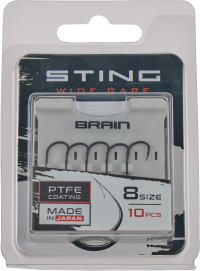 Крючок Brain Sting Classic Wide Gape #8 (10 шт/уп)