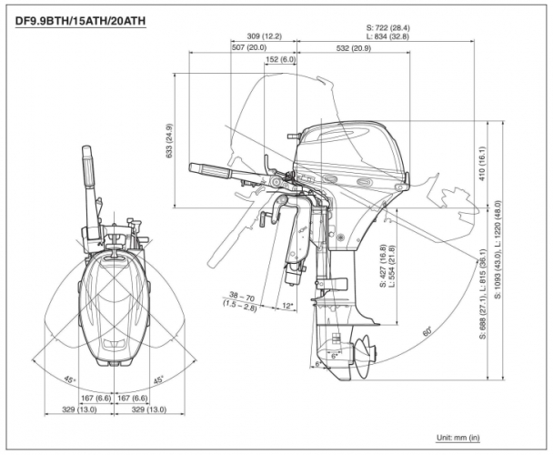 Човновий мотор Suzuki DF-20ATHL