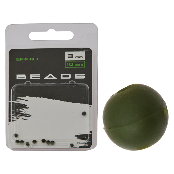 Бусинка Brain Beads 3mm (10 шт/уп) Green SGXA-9240-2