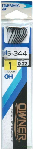 Одинарный крючок Owner S 344 (с поводком)