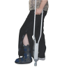 Адаптивні штани при травмуванні ніг, фліс Kirasa чорні (Арт KI4224)