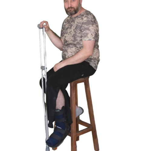 Адаптивні штани при травмуванні ніг, фліс Kirasa чорні (Арт KI4224)