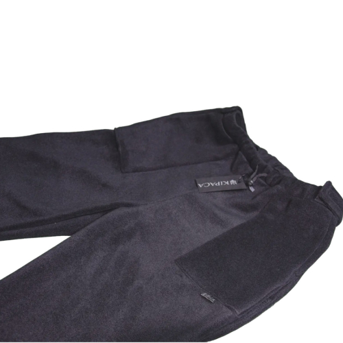 Адаптивні штани при травмуванні ніг, фліс Kirasa чорні (Арт KI4224)