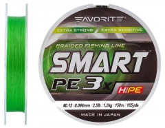 Шнур Favorite Smart PE 3x 150м (l.green)