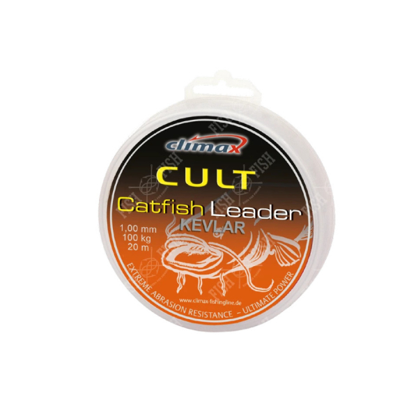 Поводковый материал Climax CULT Catfish Kevlar Leader 20 м