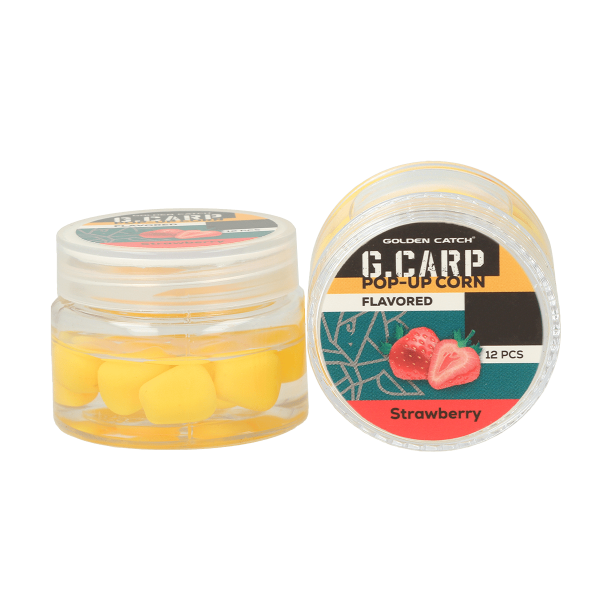 Кукурудза в діпі GC G.Carp Pop-Up Flavored 8мм (12шт)Strawberry