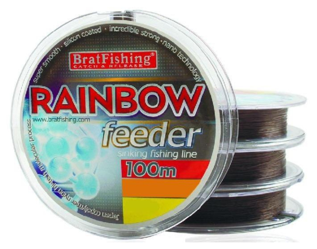 Волосінь BratFishing Rainbow Feeder 100м