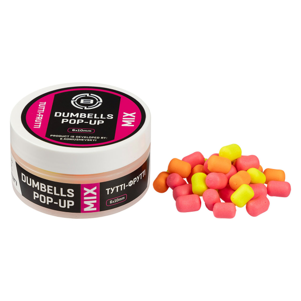 Бойлы Brain Dumbells Mix Tutti-Frutti (тутти-фрутти) 6х10mm 34g