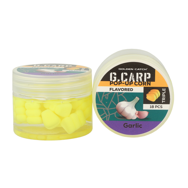 Кукурудза в діпі GC G.Carp Pop-Up Triple Flavored (18шт)Garlic