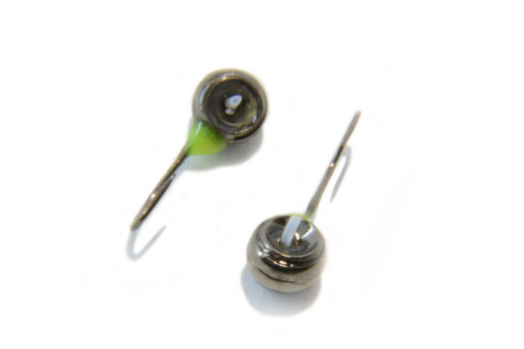 Блешня вольфрамова Fishing Roi "Півсфера з отвором" 5мм (чорний нікель)