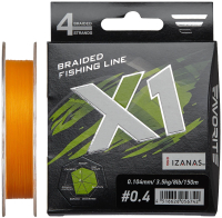 Шнур Favorite X1 PE 4x 150m (orange)