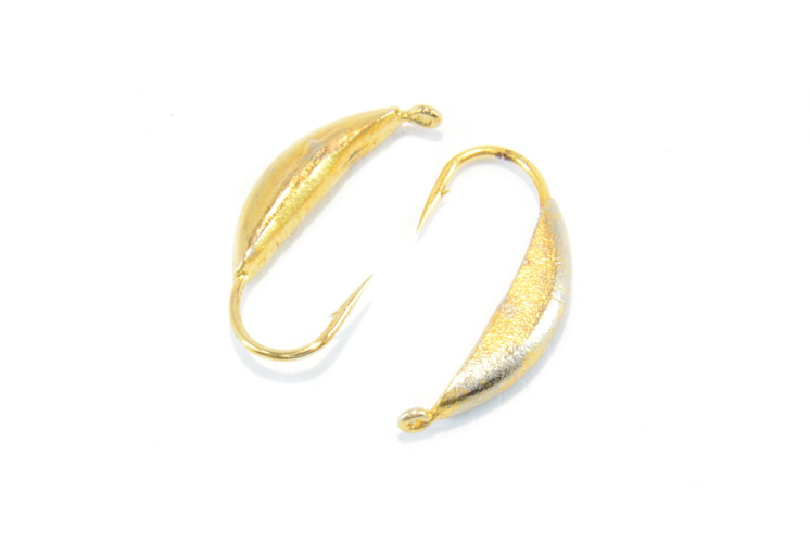 Мормышка вольфрамовая Банан 3мм (золото)