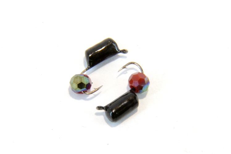 Мормышка "Гвоздешарик" 3мм многогранный красный