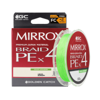 Шнур GC Mirrox PE X4 150м Lime Green #0.6