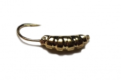 Мормышка вольфрамовая Fishing Roi Опарыш с ушком 3.5мм (Золото)