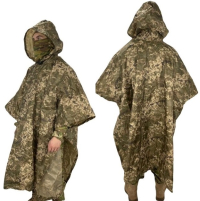 Тактичний пончо ЗСУ (плащ-намет) піксель (XL) (LE2894)