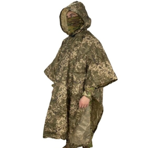Тактичний пончо ЗСУ (плащ-палатка) пиксель (XL) (LE2894)