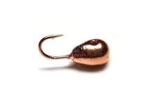 Мормышка вольфрамовая Fishing Roi Капля с отверстием 3.5мм (медь)