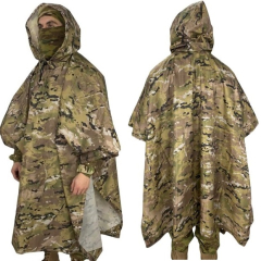 Тактичний пончо ЗСУ (плащ-намет) мультикам (XL) (LE2895)