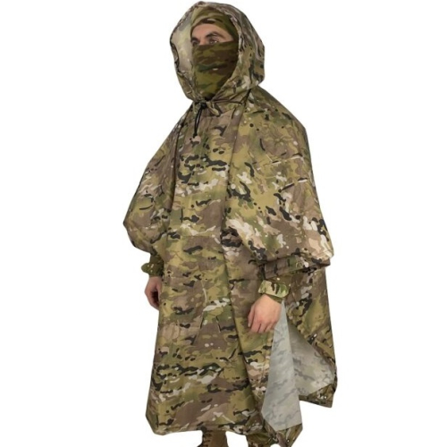 Тактичний пончо ЗСУ (плащ-палатка) мультикам (XL) (LE2895)